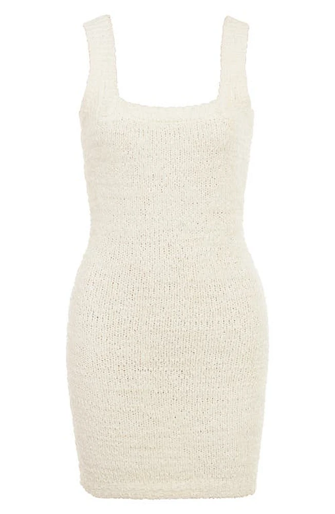 HOUSE OF CB Zaira Knit Minidress Cream at Nordstrom,