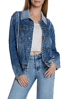 Wash Lab Denim Split Jacket Blue at Nordstrom,