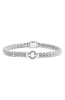 LAGOS Enso Boxed Circle Station Caviar Rope Bracelet in Sterling Silver at Nordstrom