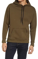 Stone Rose Solid Fleece Hoodie Olive at Nordstrom,