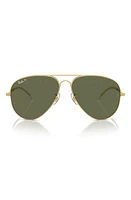 Ray-Ban 58mm Old Pilot Polarized Aviator Sunglasses in Gold Flash at Nordstrom