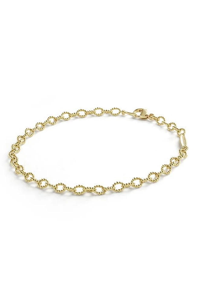 LAGOS Signature Caviar Link Bracelet in Gold at Nordstrom