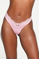 SKIMS Fits Everybody Lace Dipped Thong at Nordstrom,