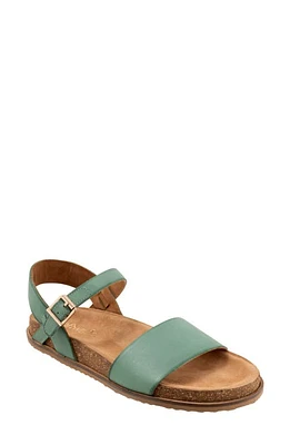 SoftWalk Upland Ankle Strap Sandal Aqua at Nordstrom,