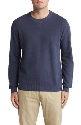 NORTH SAILS Honeycomb Cotton Sweater Navy at Nordstrom,