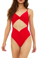 Beach Riot Aviva Twist Cutout One-Piece Swimsuit at Nordstrom,