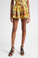 Ulla Johnson Elsie Floral Shorts Marigold at Nordstrom,