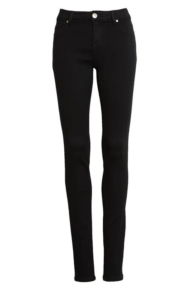 1822 Denim Extra Long Butter Skinny Jeans Black at Nordstrom,