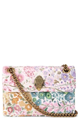 Kurt Geiger London x Floral Couture Mini Kensington Quilted Leather Crossbody Bag in Floral Multi at Nordstrom