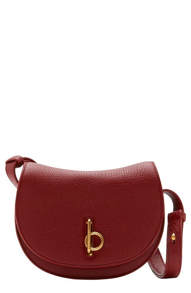 burberry Mini Rocking Horse Leather Crossbody Bag in Ruby at Nordstrom