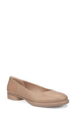 ECCO Sculpted LX Water Resistant Ballet Flat Beige at Nordstrom,