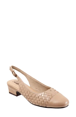 Trotters Dea Woven Slingback Pump Nude at Nordstrom,