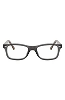 Ray-Ban 53mm Square Optical Glasses in Black Grey at Nordstrom