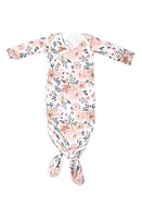 Copper Pearl Newborn Knotted Gown in Autumn at Nordstrom