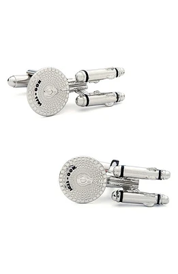 Cufflinks, Inc. Star Trek Enterprise Cufflinks in Silver at Nordstrom