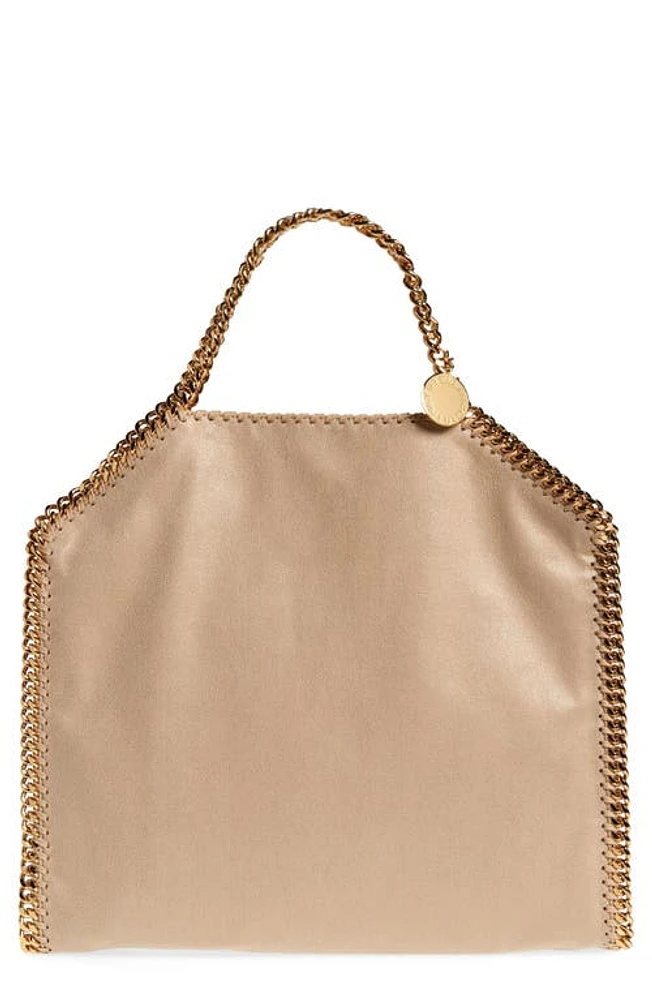 Stella McCartney Falabella Faux Leather Foldover Tote in 9300 Butter Cream at Nordstrom