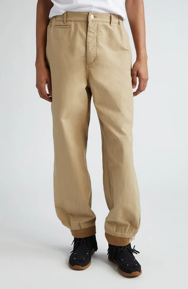 VISVIM Carrol Cotton Chino Pants Beige at Nordstrom,