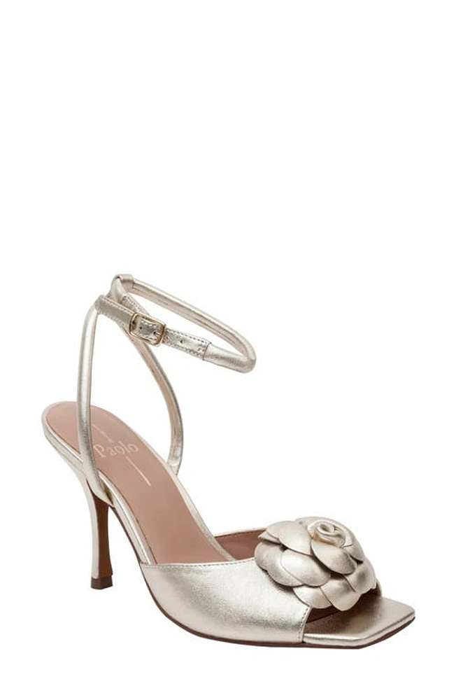 Linea Paolo Heather Ankle Strap Sandal Light Gold at Nordstrom,