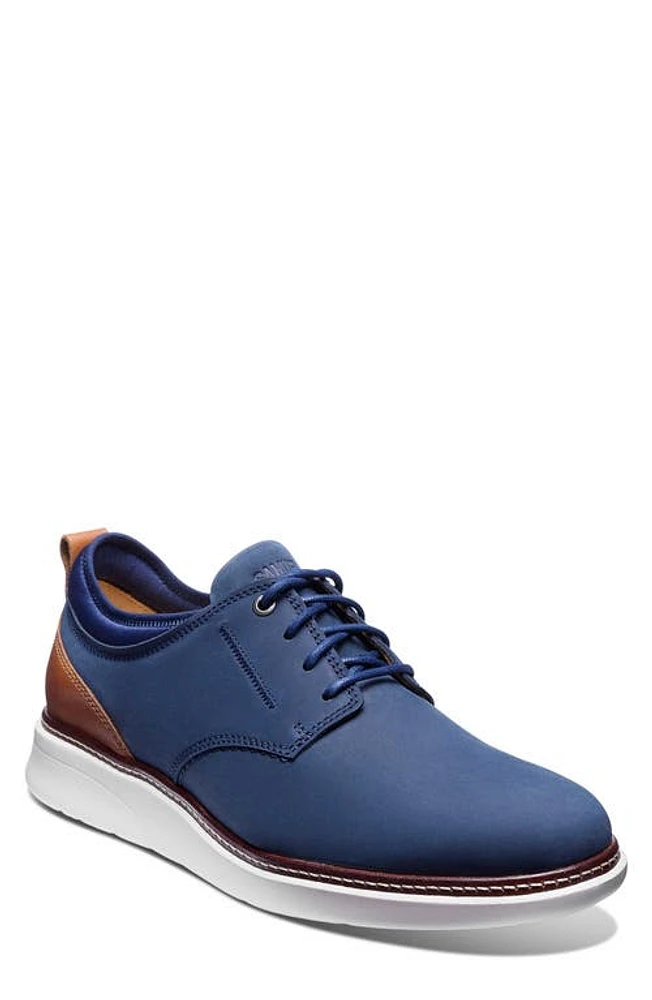 Samuel Hubbard Rafael Plain Toe Derby Navy Nubuck at Nordstrom,