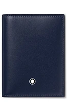 Montblanc Meisterstück Leather Card Case in Ink Blue at Nordstrom