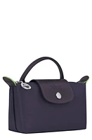 Longchamp Le Pliage Recycled Canvas Cosmetics Case in Bilberry at Nordstrom