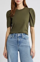 FRAME Draped Short Sleeve Organic Cotton T-Shirt at Nordstrom,