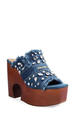 ZIGI Zhara Embellished Platform Slide Sandal Bludm at Nordstrom,