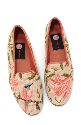 ByPaige Floral Needlepoint Loafer Hummingbird And Flower at Nordstrom,