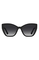 Moschino 55mm Gradient Cat Eye Sunglasses in Black at Nordstrom