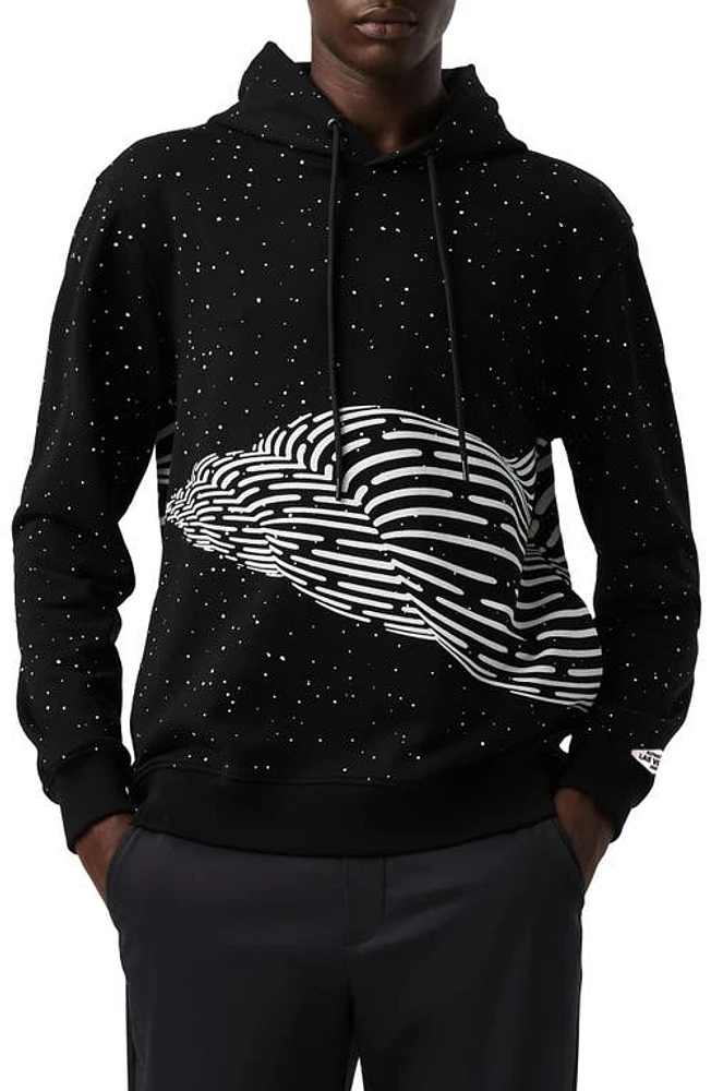 AlphaTauri Gender Inclusive Graphic Hoodie Black at Nordstrom,