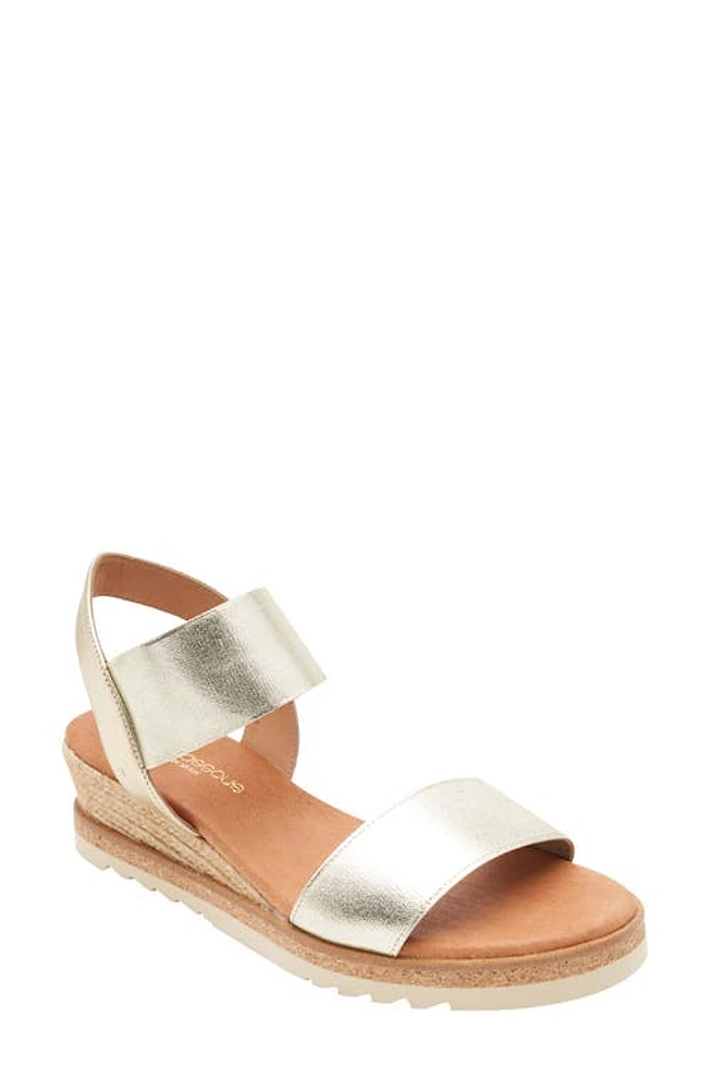 André Assous Neveah Espadrille Sandal Platino at Nordstrom,