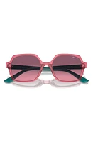 VOGUE Kids' 46mm Gradient Square Sunglasses in Transparent Red at Nordstrom