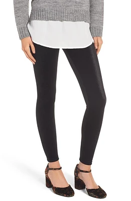 Commando Perfect Control Top Velvet Leggings Black at Nordstrom,