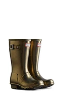 Hunter Kids' Original Nebula Waterproof Rain Boot Gold at Nordstrom, M