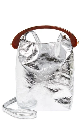 Dries Van Noten Micro Crossbody Bucket Bag in Silver at Nordstrom