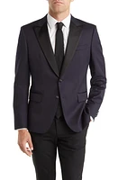 BOSS Huge Tux Virgin Wool Sport Coat Navy at Nordstrom,