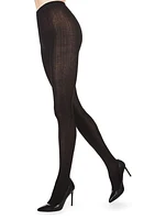 MeMoi Rib Knit Tights Black at Nordstrom,