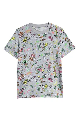 Under Armour Kids' Alien Print T-Shirt Mod Gray at