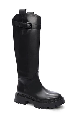 Ash Galaxy Lug Riding Boot Black at Nordstrom,