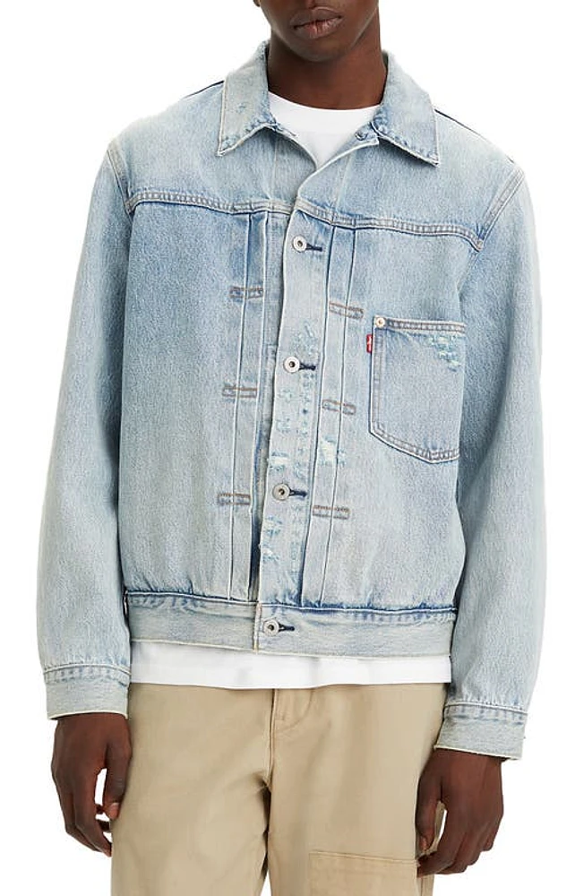 levi's Type I Denim Trucker Jacket Light Indigo Worn at Nordstrom,