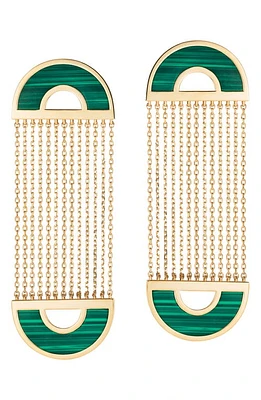 NeverNoT Malachite Drop Earrings in Green at Nordstrom