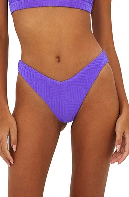 Beach Riot Vanessa High Cut Bikini Bottoms Ultra Violet at Nordstrom,