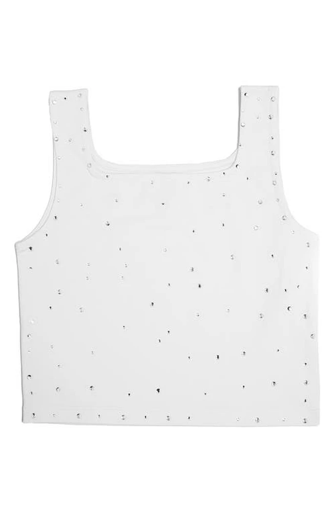 MIA New York Kids' Glam Crop Tank Top White at