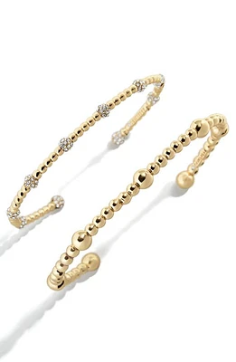 BaubleBar Set of 2 Studded Cuff Bracelets in Gold at Nordstrom