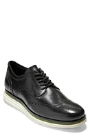 Cole Haan Original Grand Energy Meridian Short Wingtip Derby Black Full Grain at Nordstrom,