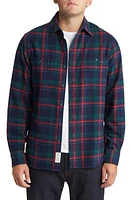 Schott NYC Two-Pocket Long Sleeve Flannel Button-Up Shirt at Nordstrom,