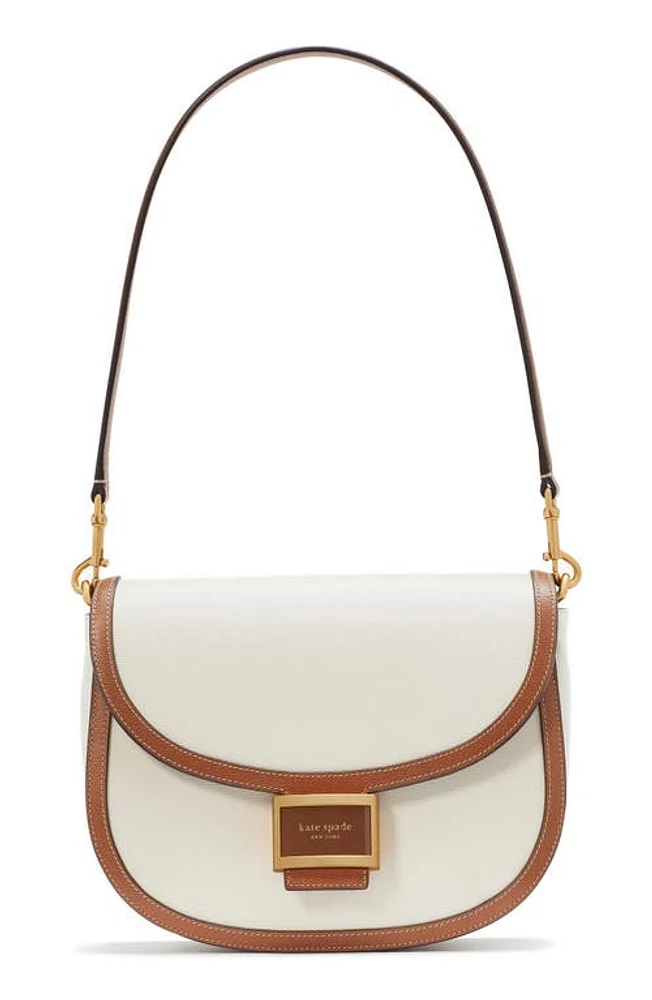 Kate Spade New York katy textured leather convertible shoulder bag in Halo Off White Multi at Nordstrom