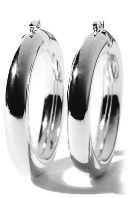 Child of Wild Aubree Large Tube Hoop Earrings in Silver at Nordstrom