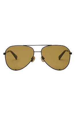 DEZI Blueprint 60mm Aviator Sunglasses in Black /Olive Smoke at Nordstrom