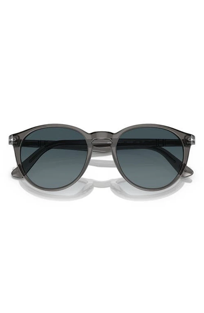 Persol 52mm Gradient Polarized Phantos Sunglasses in Transparent Grey at Nordstrom